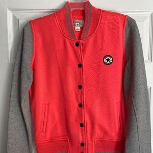 Women’s Medium CONVERSE salmon pink sweatshirt jacket